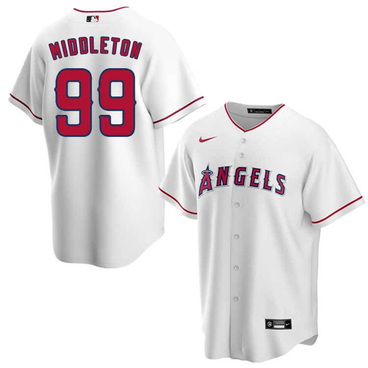 Nike Men #99 Keynan Middleton Los Angeles Angels Baseball Jerseys Sale-White